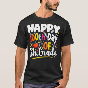 100 Days Of School Teacher 100th Day Of 5th Grade T-Shirt