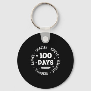 100 Days Of School Teacher 100th Day Of School Sma Key Ring