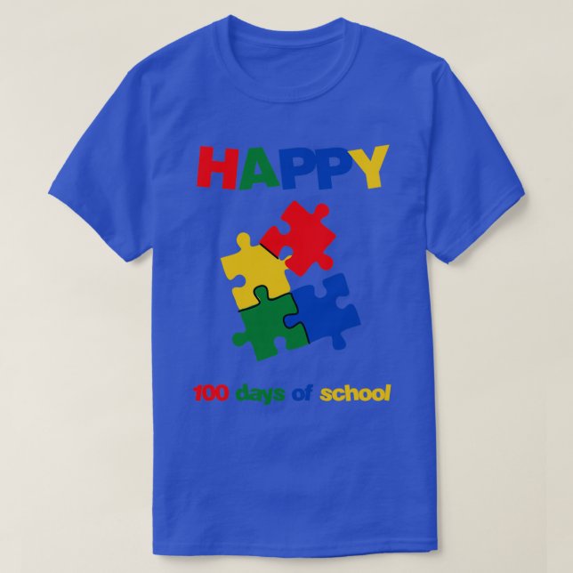 100 days of school teacher 1 T-Shirt (Design Front)