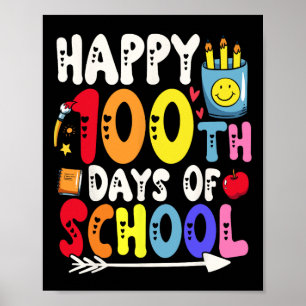 100 Days Of School Teacher And Student 1  Poster