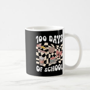 100 Days Of School Teacher Coquette Bow 100th Day  Coffee Mug