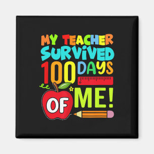 100 Days Of School Teacher Happy 100th Day Of Scho Magnet