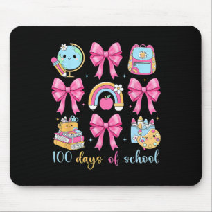 100 Days Of School Teacher Kids 100 Days Smarter 1 Mouse Pad