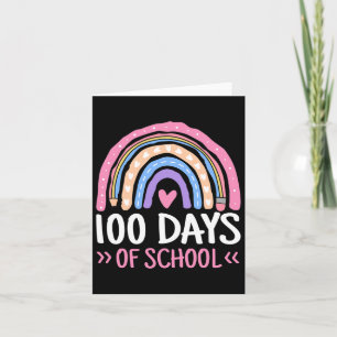 100 Days Of School Teacher Kids 100th Day Of Schoo Card