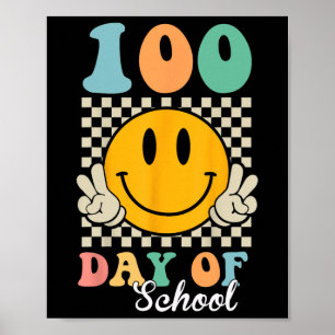 100 Days Of School Teacher Kids 100th Day Of Schoo Poster