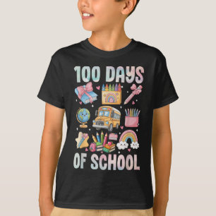 100 Days Of School Teacher Kids 100th Day Of T-Shirt