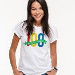 100 days of school teacher shirt<br><div class="desc">Celebrate the 100th day of school with this fun and colourful design. Perfect for students,  teachers and administrators!</div>