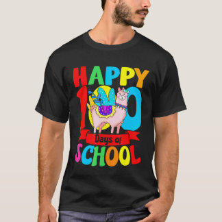 100 Days Of School Teacher Student Llama T-Shirt