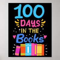 100 Days Of School Teacher Student Reading 