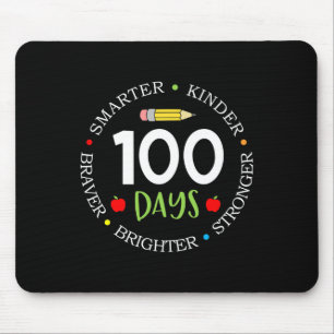 100 Days Of School Teacher Team Kids Growth Mindse Mouse Pad