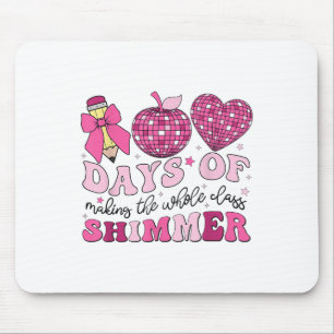 100 Days Of School Teachers Coquette Bow 100th Mouse Pad