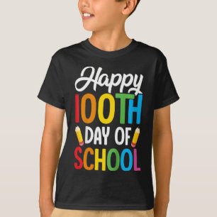 100 Days Of School Teachers Kids Girls Boys 100th  T-Shirt