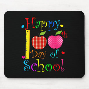 100 Days Of School Teachers Kids Girls Boys Happy Mouse Pad