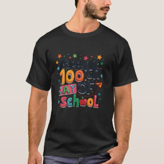 100 Days of School Teachers Kids Girls Boys Happy  T-Shirt