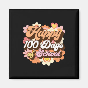 100 Days Of School Teachers Kids Groovy 100th Day  Magnet