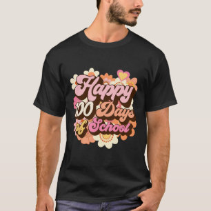 100 Days Of School Teachers Kids Groovy 100th Day T-Shirt