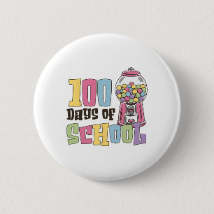 100 Days Of School Tee 100 Days Of School Gumbyll  6 Cm Round Badge