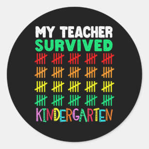 100 Days Of School Tee Kids 100th Day Of School Co Classic Round Sticker