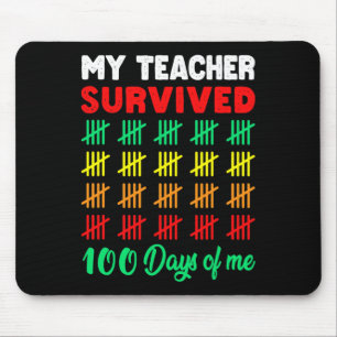 100 Days of School Tee Kids 100th Day of School Co Mouse Pad