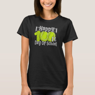 100 Days Of School Tennis Boys youth Happy 100th d T-Shirt