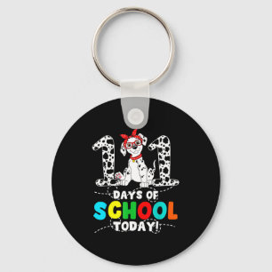 100 Days Of School Today Cute Dog Teacher Student  Key Ring