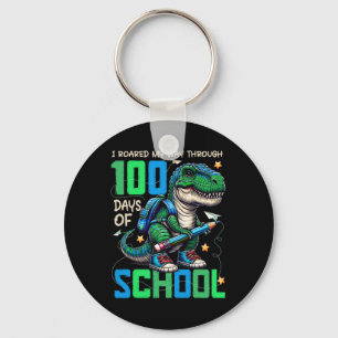 100 Days Of School Trex 100 Days Smarter 100th Day Key Ring