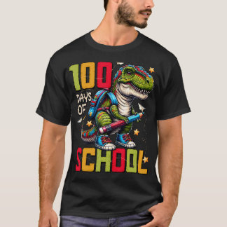 100 Days Of School Trex 100 Days Smarter 100Th Day T-Shirt