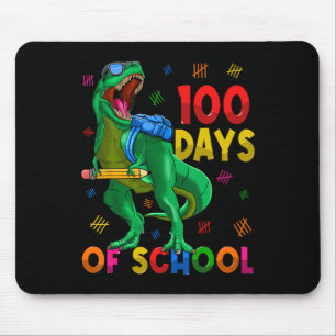 100 Days Of School Trex 100th Day Of School 100 Da Mouse Pad