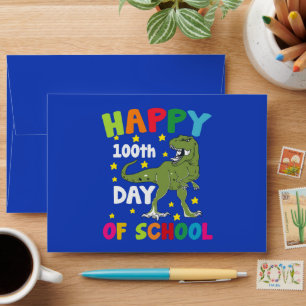 100 Days Of School Trex 100th Day of School  Envelope