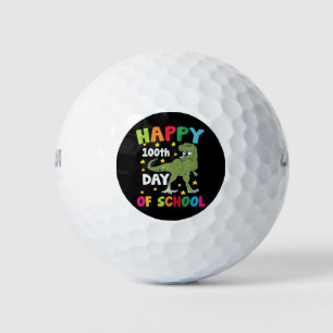 100 Days Of School Trex 100th Day of School Golf Balls