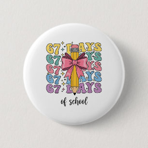 100 Days Of School Truck 67th Day Of School Six Se 6 Cm Round Badge