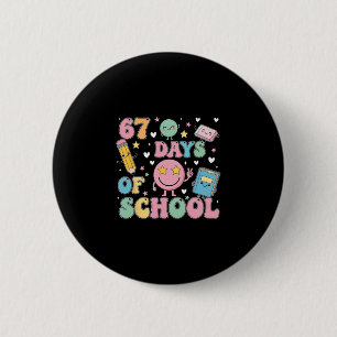 100 Days Of School Truck 67th Day Of School Six Se 6 Cm Round Badge