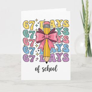 100 Days Of School Truck 67th Day Of School Six Se Card