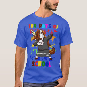 100 Days Of School Unicorn 13 T-Shirt