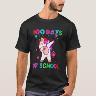 100 Days Of School Unicorn Boys Girls 100 Days Sma T-Shirt