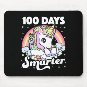 100 Days of School Unicorn Girls Teacher 100th Day Mouse Pad