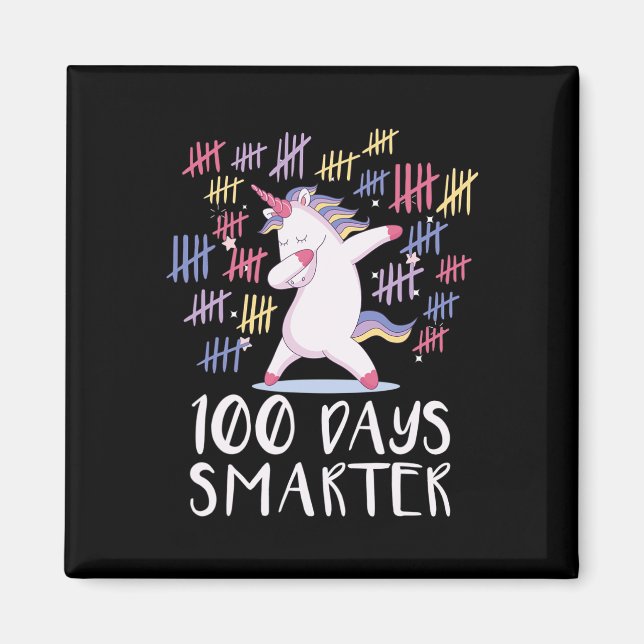 100 Days Of School Unicorn  Magnet (Front)