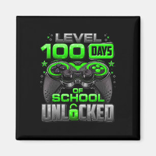 100 Days Of School Unlocked Boys 100th Day Of Scho Magnet