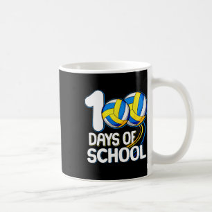 100 Days Of School Volleyball Player 100th Day Of Coffee Mug