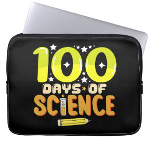 100 Days of Science 100th Day of School Teacher Laptop Sleeve