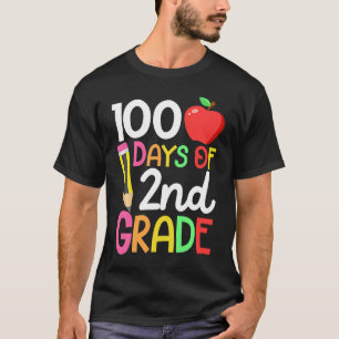 100 Days Of Second 2nd Grade Teacher 100th Day Of  T-Shirt