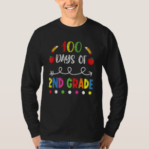 100 Days of Second Grade Teacher 100th Day of Scho T-Shirt