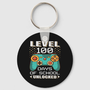 100 Days School Video Gamer 100th Day Teacher Stud Key Ring