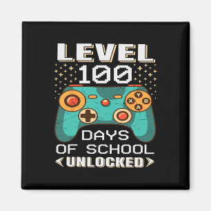 100 Days School Video Gamer 100th Day Teacher Stud Magnet