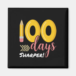 100 Days Sharper 100th Day Of School Teacher Kids  Magnet