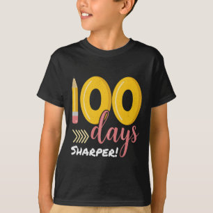 100 Days Sharper 100th Day Of School Teacher Kids T-Shirt