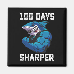 100 Days Sharper Shark 100th Day Of School Gym Magnet