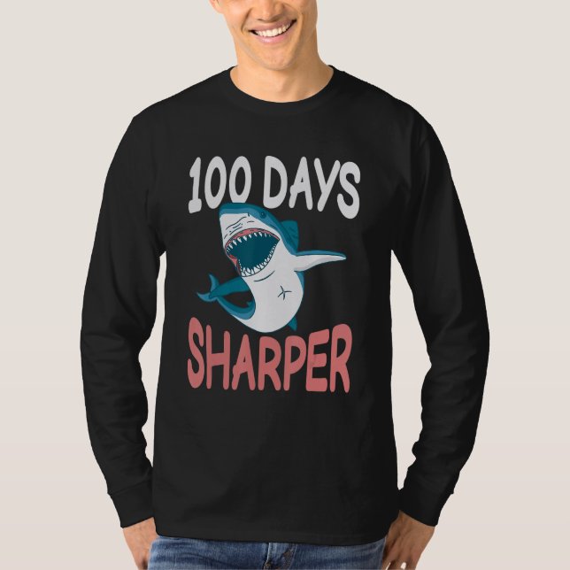 100 Days Sharper Shark Teeth Of School Costume Kid T-Shirt (Front)