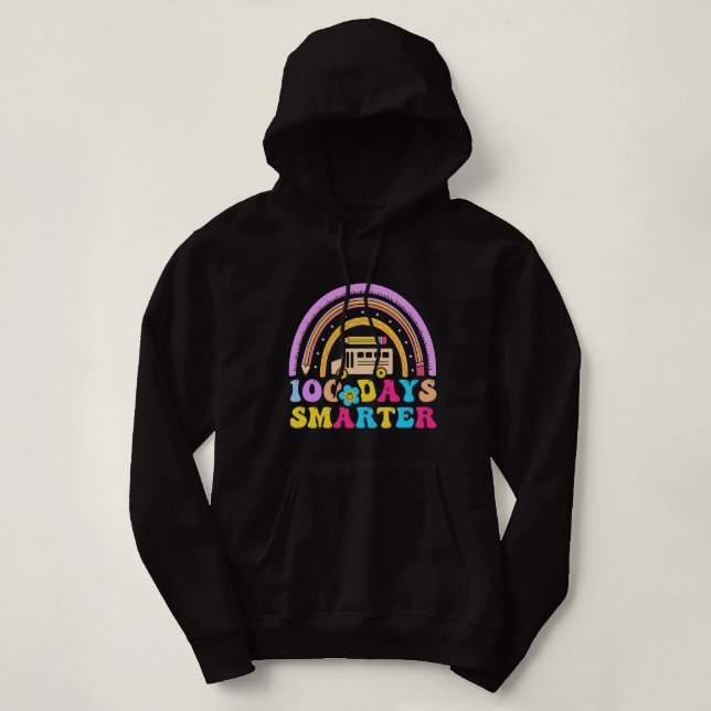 100 days smarter 100 days of school loading hoodie (Design Front)