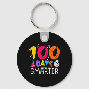 100 Days Smarter - 100 Days Of School Themed  Key Ring